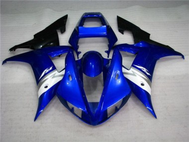 Aftermarket Blue White 02-03 Yamaha YZF R1 Injection Motorcycle Fairings Sale