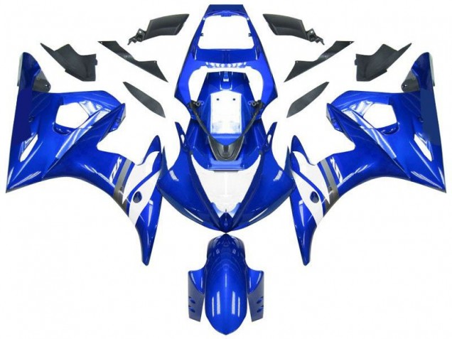 Aftermarket Blue White 03-05 Yamaha YZF R6 Fairing Kit Sale