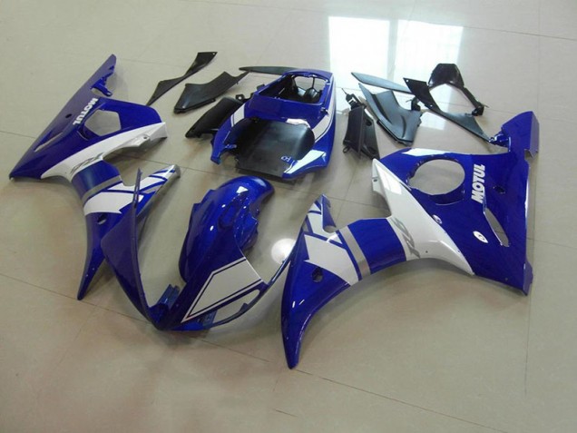 Aftermarket Blue White 03-05 Yamaha YZF R6 Motorcycle Fairings Sale Aftermarket Blue White 03-05 Yamaha YZF R6 Motorcycle Fairings Sale