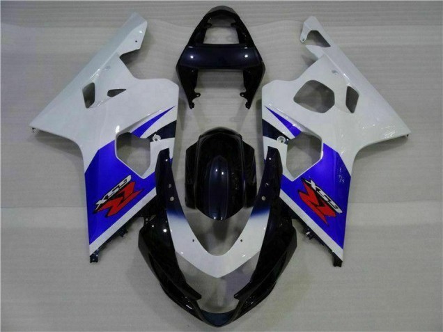 Aftermarket Blue White 04-05 Suzuki GSXR 600/750 Abs Fairing Kits Sale Aftermarket Blue White 04-05 Suzuki GSXR 600/750 Abs Fairing Kits Sale