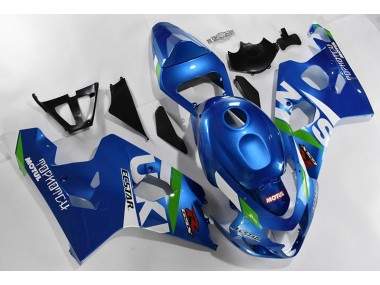 Aftermarket Blue White 04-05 Suzuki GSXR 600/750 Motorcycle Fairings Sale