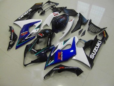 Aftermarket Blue White 05-06 Suzuki GSXR 1000 Motorcycle Fairings Sale