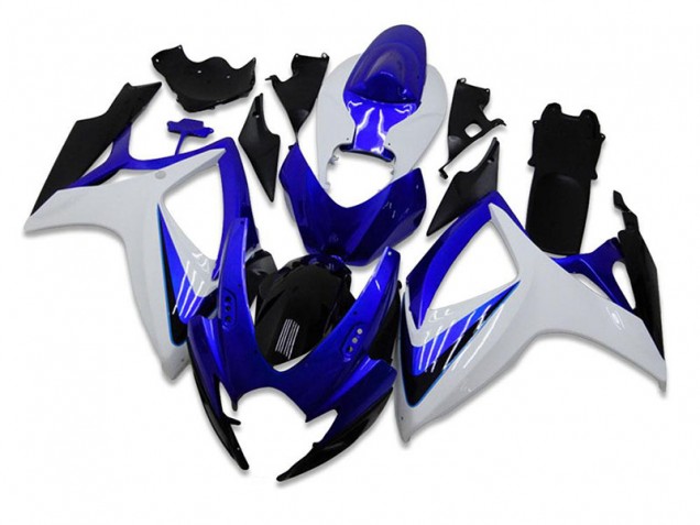 Aftermarket Blue White 06-07 Suzuki GSXR 600/750 Fairing Kit Sale