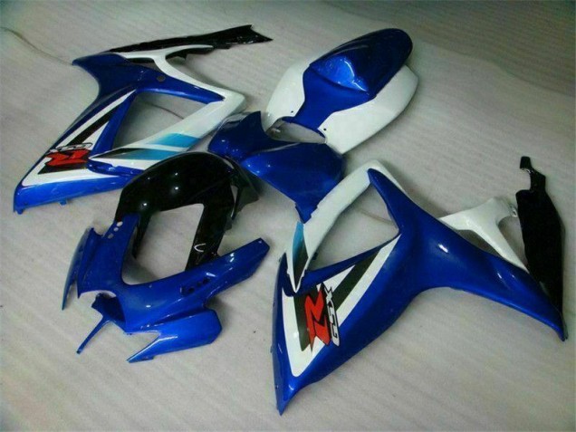 Aftermarket Blue White 06-07 Suzuki GSXR 600/750 Motorcycle Fairings Sale Aftermarket Blue White 06-07 Suzuki GSXR 600/750 Motorcycle Fairings Sale