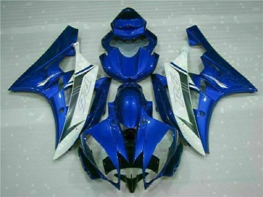 Aftermarket Blue White 06-07 Yamaha YZF R6 Motorcycle Fairings & Bodywork Sale