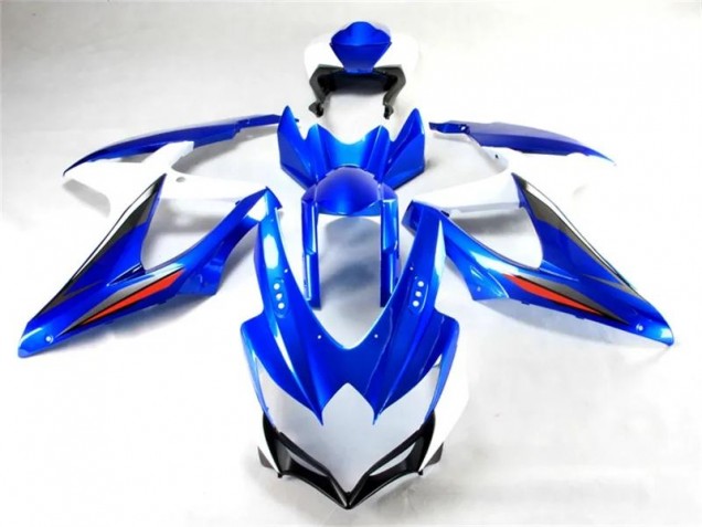 Aftermarket Blue White 08-10 Suzuki GSXR 600/750 Full Fairing Kits Sale Aftermarket Blue White 08-10 Suzuki GSXR 600/750 Full Fairing Kits Sale