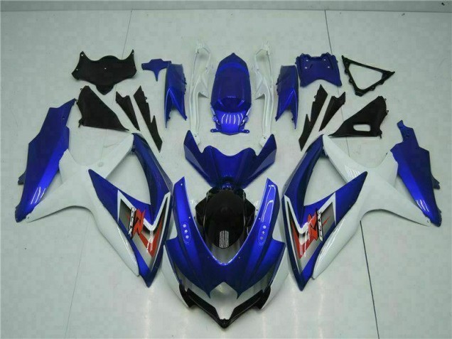 Aftermarket Blue White 08-10 Suzuki GSXR 600/750 Motorcycle Fairings Sale Aftermarket Blue White 08-10 Suzuki GSXR 600/750 Motorcycle Fairings Sale