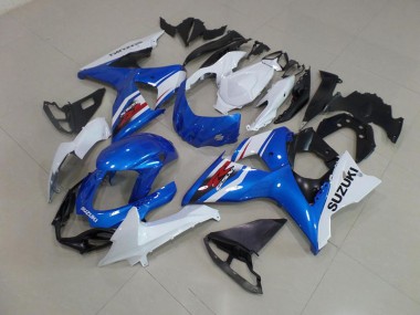 Aftermarket Blue White 09-16 Suzuki GSXR 1000 Motorcycle Fairings Sale