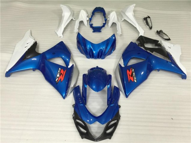 Aftermarket Blue White 09-16 Suzuki GSXR1000 Motorcycle Fairings Sale