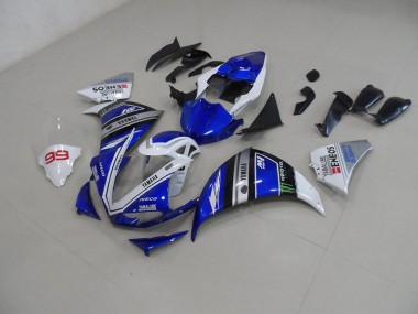 Aftermarket Blue White 12-14 Yamaha YZF R1 Motorcycle Fairings Sale