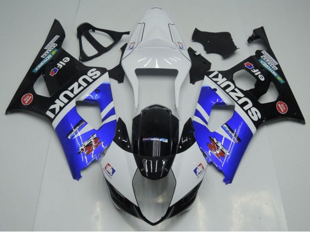 Aftermarket Blue White and Black 03-04 Suzuki GSXR 1000 Motorcycle Fairings Sale