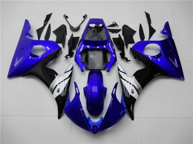 Aftermarket Blue White Black 03-05 Yamaha YZF R6 Motorcycle Fairings Sale