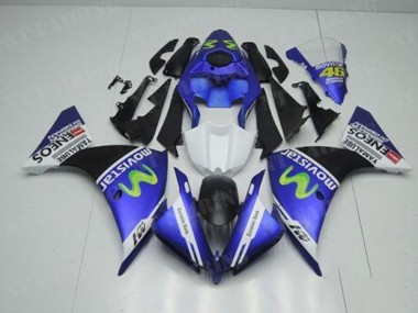 Aftermarket Blue White Black 12-14 Yamaha YZF R1 Motorcycle Fairings Sale