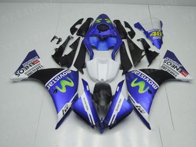 Aftermarket Blue White Black 12-14 Yamaha YZF R1 Motorcycle Fairings Sale Aftermarket Blue White Black 12-14 Yamaha YZF R1 Motorcycle Fairings Sale