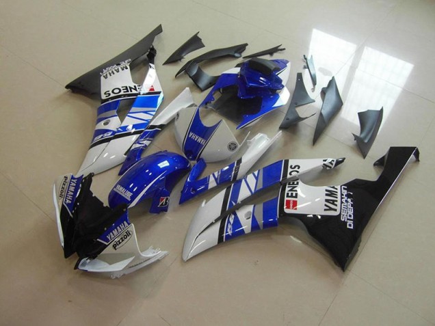 Aftermarket Blue White Eneos 08-16 Yamaha YZF R6 Motorcycle Fairings Sale Aftermarket Blue White Eneos 08-16 Yamaha YZF R6 Motorcycle Fairings Sale