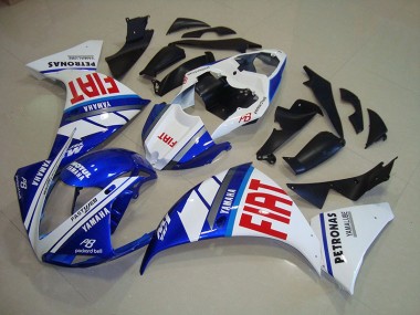 Aftermarket Blue White Fiat 12-14 Yamaha YZF R1 Motorcycle Fairings Sale