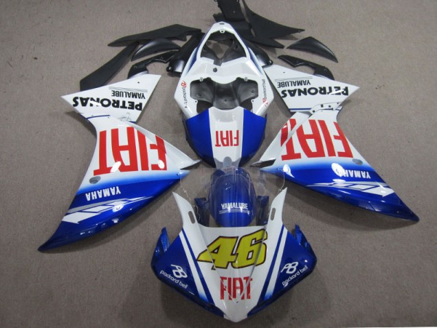Aftermarket Blue White Fiat 46 09-11 Yamaha YZF R1 Motorcycle Fairings Sale Aftermarket Blue White Fiat 46 09-11 Yamaha YZF R1 Motorcycle Fairings Sale