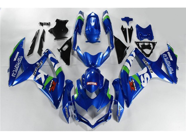Aftermarket Blue White Green 08-10 Suzuki GSXR 600/750 Motorcycle Fairings Sale Aftermarket Blue White Green 08-10 Suzuki GSXR 600/750 Motorcycle Fairings Sale