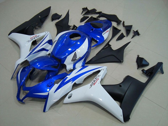 Aftermarket Blue White Matte Black 07-08 Honda CBR600RR Motorcycle Fairings Sale Aftermarket Blue White Matte Black 07-08 Honda CBR600RR Motorcycle Fairings Sale