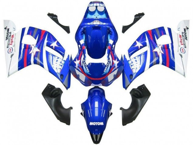 Aftermarket Blue White Star Fiat 98-02 Yamaha YZF R6 Motorcycle Fairings Sale Aftermarket Blue White Star Fiat 98-02 Yamaha YZF R6 Motorcycle Fairings Sale