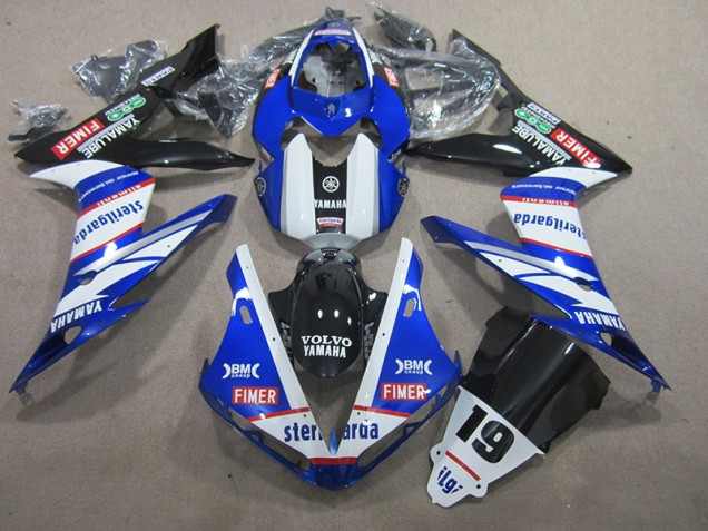 Aftermarket Blue White Volvo Sterilgarda 19 04-06 Yamaha YZF R1 Motorcycle Fairings Sale Aftermarket Blue White Volvo Sterilgarda 19 04-06 Yamaha YZF R1 Motorcycle Fairings Sale