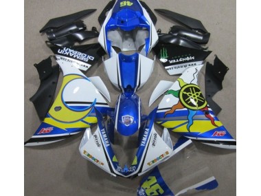 Aftermarket Blue White Yellow 46 09-11 Yamaha YZF R1 Motorcycle Fairings Sale