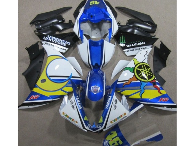 Aftermarket Blue White Yellow 46 09-11 Yamaha YZF R1 Motorcycle Fairings Sale Aftermarket Blue White Yellow 46 09-11 Yamaha YZF R1 Motorcycle Fairings Sale