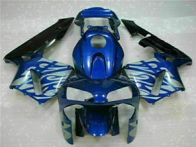 Aftermarket Blue with Silver Flame 03-04 Honda CBR600RR Motorcycle Fairings Sale Aftermarket Blue with Silver Flame 03-04 Honda CBR600RR Motorcycle Fairings Sale