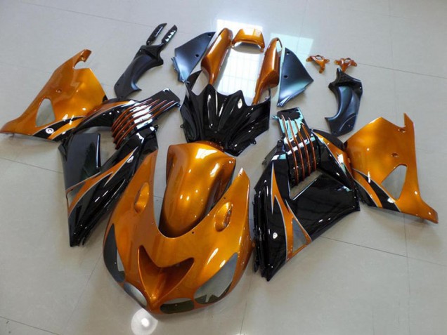 Aftermarket Brown and Black No Sticker 06-11 Kawasaki Ninja ZX14R Motorcycle Fairings Sale Aftermarket Brown and Black No Sticker 06-11 Kawasaki Ninja ZX14R Motorcycle Fairings Sale