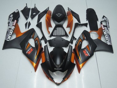 Aftermarket Brown and Matte Black 05-06 Suzuki GSXR 1000 Motorcycle Fairings Sale