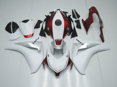 Aftermarket Candy Red White and Silver 08-11 Honda CBR1000RR Motorcycle Fairings Sale