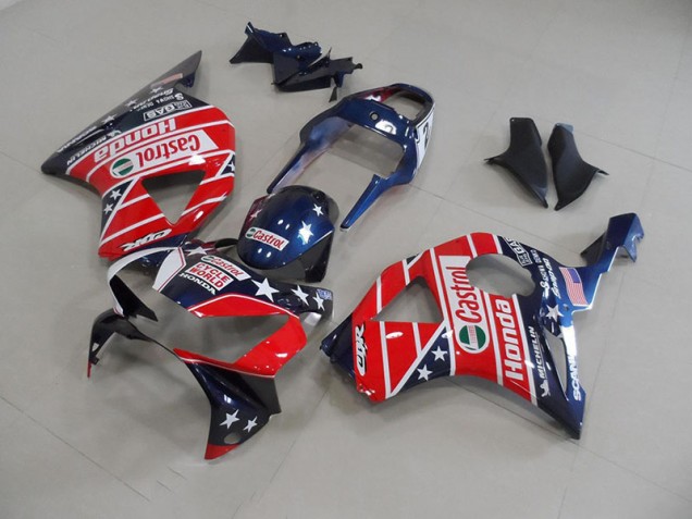 Aftermarket Dark Blue Star 02-03 Honda CBR900RR 954 Motorcycle Fairings Sale