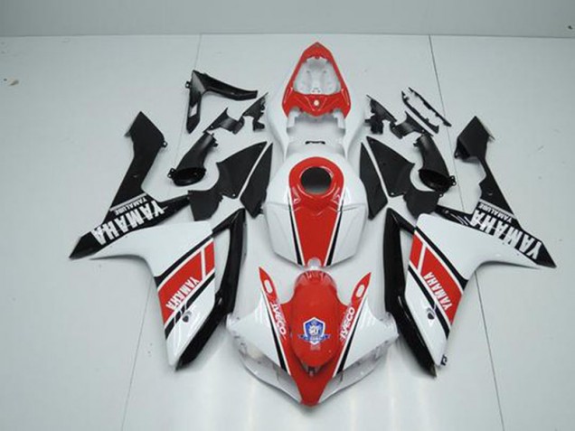 Aftermarket Factory Red White 07-08 Yamaha YZF R1 Motorcycle Fairings Sale Aftermarket Factory Red White 07-08 Yamaha YZF R1 Motorcycle Fairings Sale