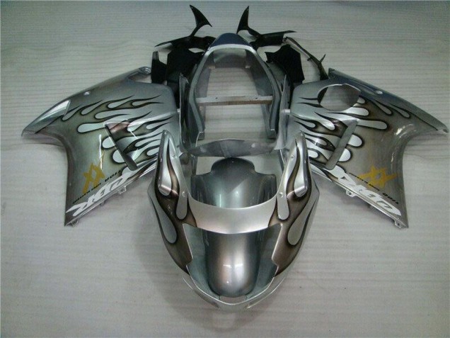 Aftermarket Flame Silver Grey 96-07 Honda CBR1100XX Motorcycle Fairings Sale Aftermarket Flame Silver Grey 96-07 Honda CBR1100XX Motorcycle Fairings Sale