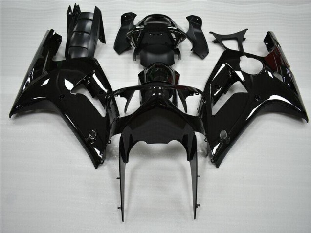 Aftermarket Glossy Black 03-04 Kawasaki Ninja ZX6R Motorcycle Fairings Sale Aftermarket Glossy Black 03-04 Kawasaki Ninja ZX6R Motorcycle Fairings Sale