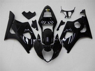 Aftermarket Glossy Black 03-04 Suzuki GSXR 1000 Motorcycle Fairings Sale