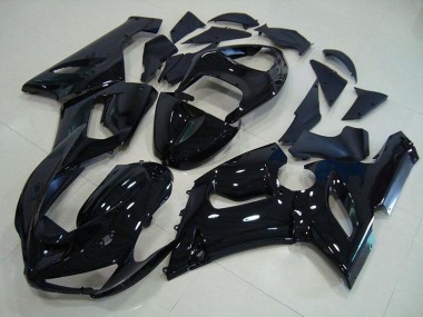 Aftermarket Glossy Black 05-06 Kawasaki Ninja ZX6R Motorcycle Fairings & Bodywork Sale