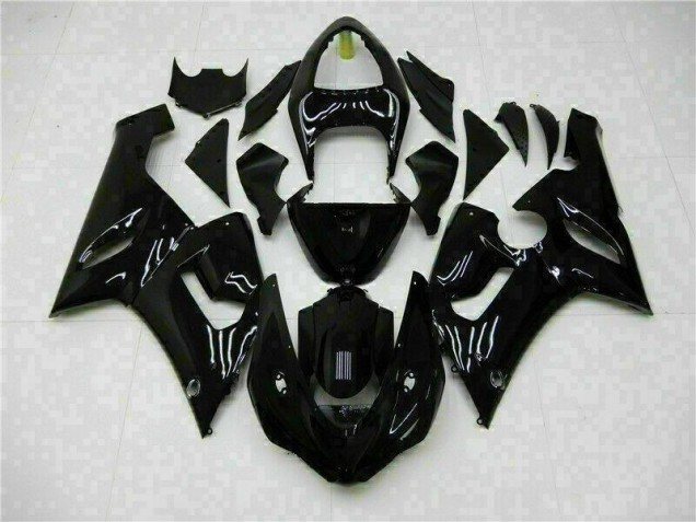 Aftermarket Glossy Black 05-06 Kawasaki Ninja ZX6R Motorcycle Fairings Sale Aftermarket Glossy Black 05-06 Kawasaki Ninja ZX6R Motorcycle Fairings Sale