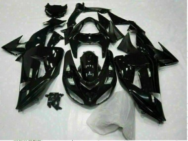 Aftermarket Glossy Black 06-07 Kawasaki Ninja ZX10R Motorcycle Fairings Sale