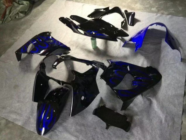 Aftermarket Glossy Black Blue Flame 00-01 Kawasaki Ninja ZX9R 2000-2001 Glossy Black Blue Flame Kawasaki Ninja ZX9R Motorcycle Fairings Sale Aftermarket Glossy Black Blue Flame 00-01 Kawasaki Ninja ZX9R 2000-2001 Glossy Black Blue Flame Kawasaki Ninja ZX9R Motorcycle Fairings Sale