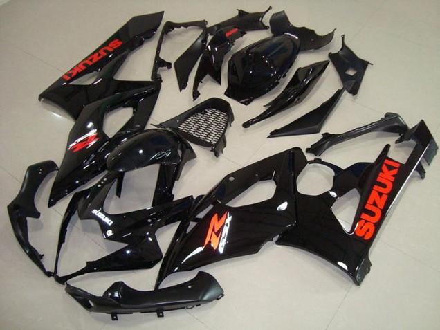 Aftermarket Glossy Black Red Sticker 05-06 Suzuki GSXR 1000 Motorcycle Fairings Sale