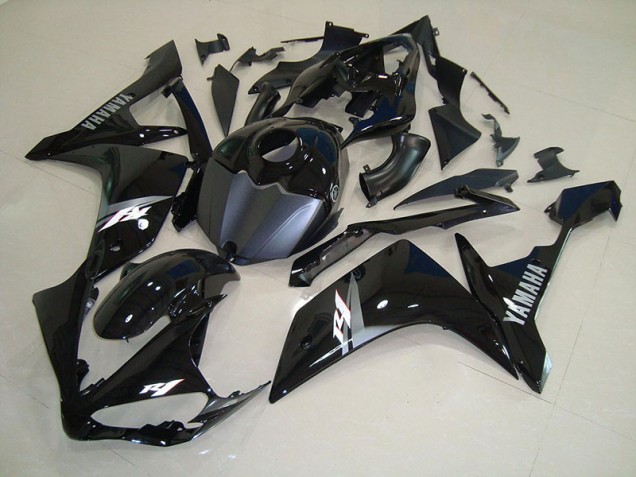 Aftermarket Glossy Black White 07-08 Yamaha YZF R1 Motorcycle Fairings Sale
