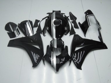 Aftermarket Glossy Black with Silver Stripe 08-11 Honda CBR1000RR Motorcycle Fairings Sale