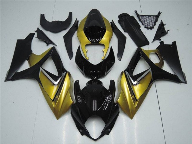Aftermarket Gold Black 07-08 Suzuki GSXR 1000 Abs Fairing Kit Sale Aftermarket Gold Black 07-08 Suzuki GSXR 1000 Abs Fairing Kit Sale