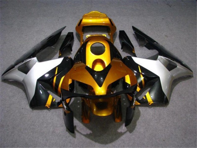 Aftermarket Gold Silver Black 03-04 Honda CBR600RR Motorcycle Fairings Sale Aftermarket Gold Silver Black 03-04 Honda CBR600RR Motorcycle Fairings Sale