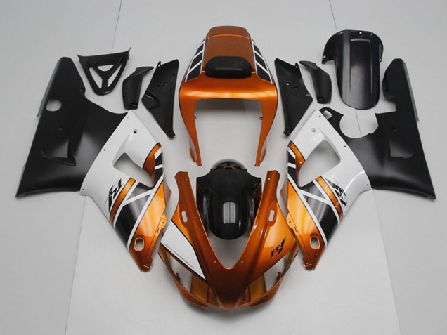Aftermarket Gold White Black 98-99 Yamaha YZF R1 Motorcycle Fairings Sale Aftermarket Gold White Black 98-99 Yamaha YZF R1 Motorcycle Fairings Sale