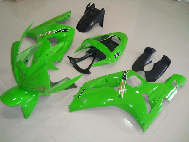 Aftermarket Green 03-04 Kawasaki Ninja ZX6R Injection Fairing Kit Sale Aftermarket Green 03-04 Kawasaki Ninja ZX6R Injection Fairing Kit Sale