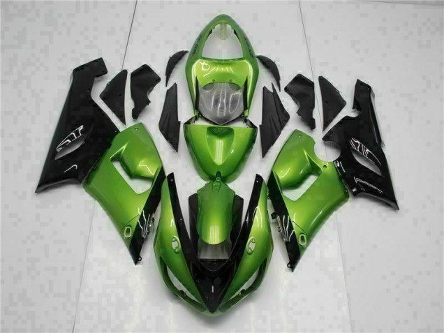 Aftermarket Green 05-06 Kawasaki Ninja ZX6R Abs Fairing Kit Sale Aftermarket Green 05-06 Kawasaki Ninja ZX6R Abs Fairing Kit Sale