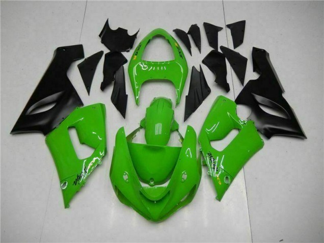 Aftermarket Green 05-06 Kawasaki Ninja ZX6R Full Fairing Kit Sale Aftermarket Green 05-06 Kawasaki Ninja ZX6R Full Fairing Kit Sale