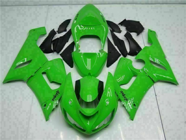 Aftermarket Green 05-06 Kawasaki Ninja ZX6R Full Fairing Kits Sale Aftermarket Green 05-06 Kawasaki Ninja ZX6R Full Fairing Kits Sale